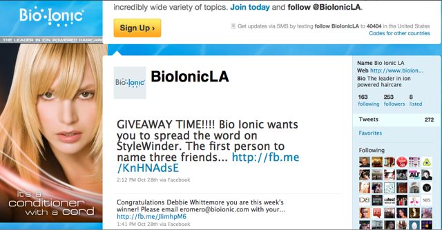 BioIonic Branded Twitter Profile