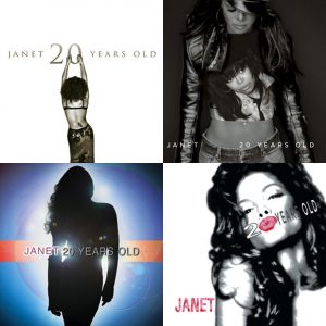 Janet Jackson 20 YO album covers